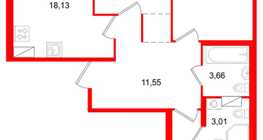 3-к. квартира, 79&nbsp;м²