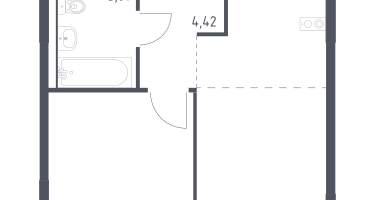 Студия, 34&nbsp;м²