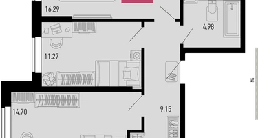 3-к. квартира, 76&nbsp;м²