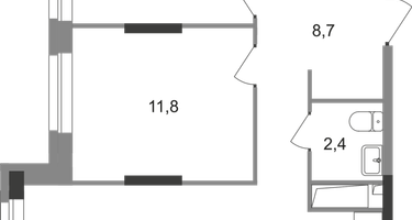 2-к. квартира, 61&nbsp;м²