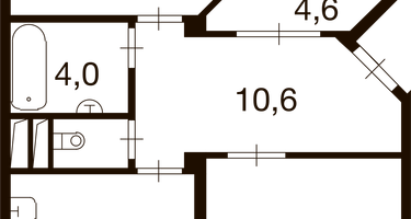 2-к. квартира, 72 м²