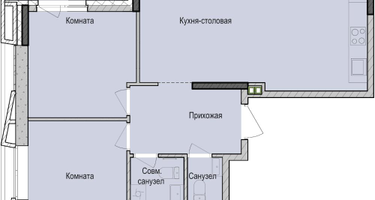 2-к. квартира, 62&nbsp;м²