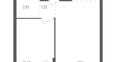 Студия, 42&nbsp;м²