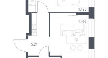 Студия, 37&nbsp;м²