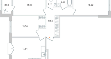 3-к. квартира, 80&nbsp;м²