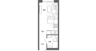 Студия, 18&nbsp;м²