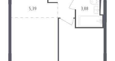 Студия, 35&nbsp;м²