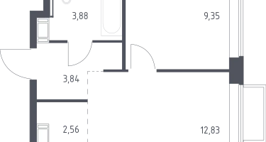 Студия, 32&nbsp;м²