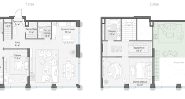 4-к. квартира, 186&nbsp;м²