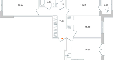 3-к. квартира, 80&nbsp;м²