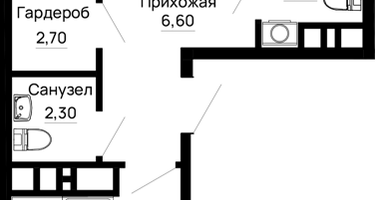 2-к. квартира, 60&nbsp;м²