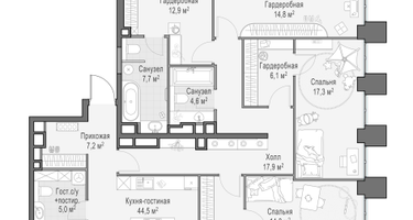 5-к. квартира, 225&nbsp;м²