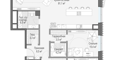 3-к. квартира, 159&nbsp;м²