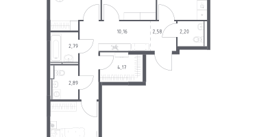 3-к. квартира, 78&nbsp;м²
