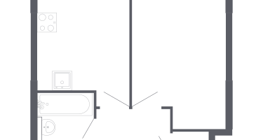 1-к. квартира, 33&nbsp;м²