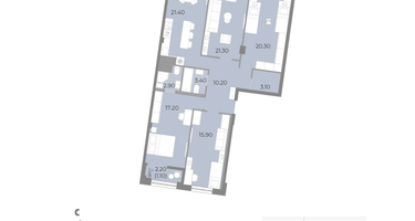 4-к. квартира, 116&nbsp;м²