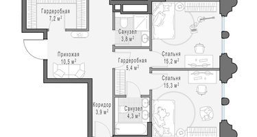4-к. квартира, 200&nbsp;м²