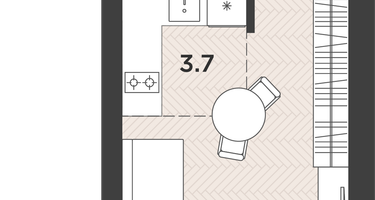 1-к. квартира, 23&nbsp;м²