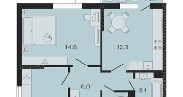 2-к. квартира, 50&nbsp;м²