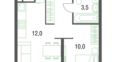 1-к. квартира, 32&nbsp;м²