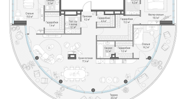 4-к. квартира, 193 м²
