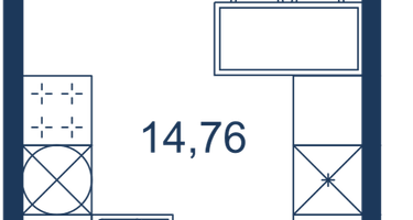 Студия, 23&nbsp;м²