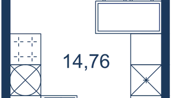 Студия, 23&nbsp;м²