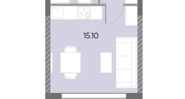 Студия, 22 м²