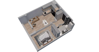 1-к. квартира, 38&nbsp;м²