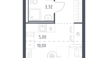Студия, 22&nbsp;м²
