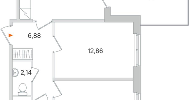 2-к. квартира, 56&nbsp;м²