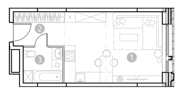 Студия, 31&nbsp;м²