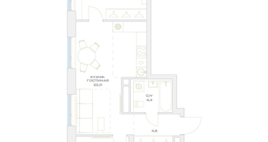 3-к. квартира, 63 м²