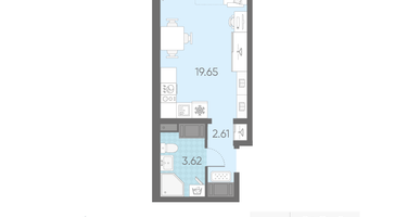 Студия, 25&nbsp;м²