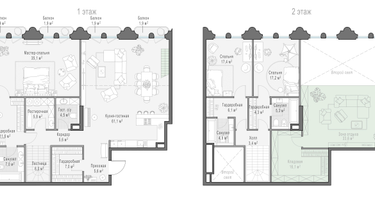 1-к. квартира, 152&nbsp;м²