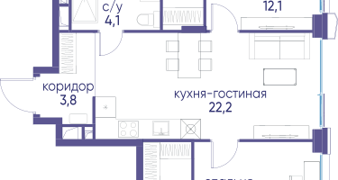 2-к. квартира, 70&nbsp;м²