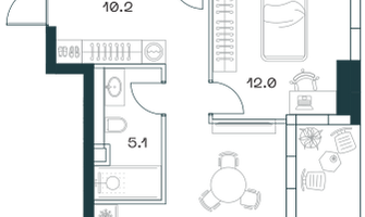 3-к. квартира, 82&nbsp;м²