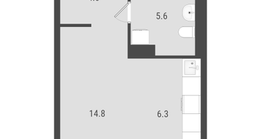Студия, 29&nbsp;м²