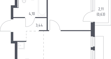 Студия, 33&nbsp;м²