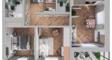 2-к. квартира, 63&nbsp;м²