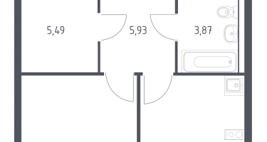 1-к. квартира, 35&nbsp;м²