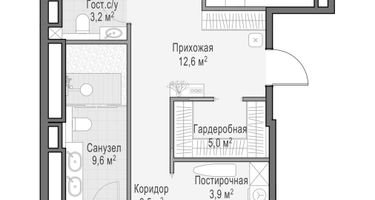 3-к. квартира, 161&nbsp;м²