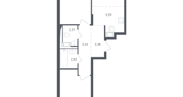 Студия, 56&nbsp;м²