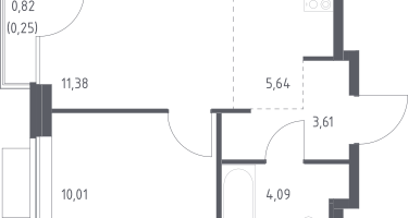 Студия, 34&nbsp;м²