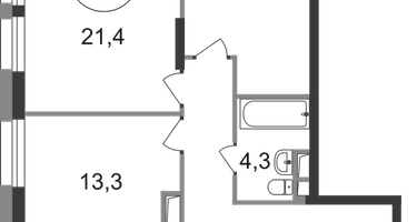 2-к. квартира, 68&nbsp;м²