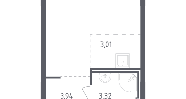 Студия, 22&nbsp;м²