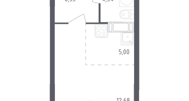 Студия, 31&nbsp;м²