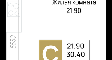 Студия, 32&nbsp;м²