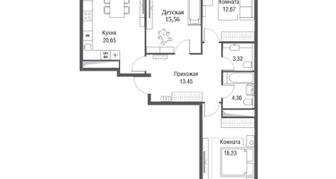 3-к. квартира, 90&nbsp;м²