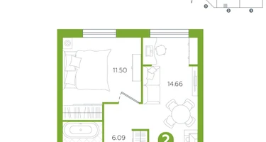 2-к. квартира, 36&nbsp;м²